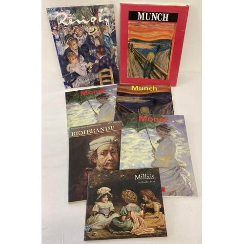 326 - A collection of 7 Art books including 3 from Taschen. To include Monet, Munch, Renoir and Rembrandt.