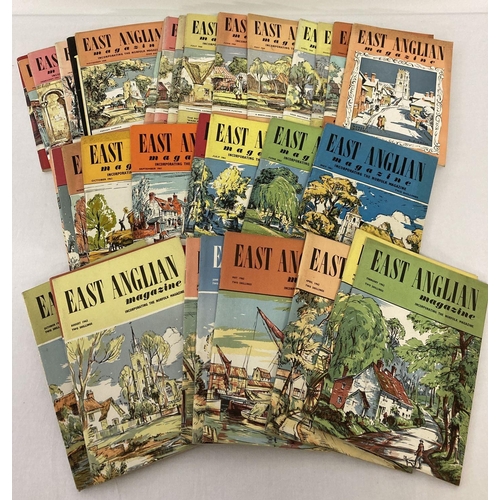 208 - A collection of 34 issues of vintage East Anglian Magazine to include complete year sets. Comprising... 