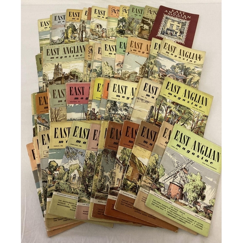 215 - A collection of 60 issues of East Anglian Magazine, all dating from the 1950's.