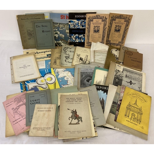 216 - A collection of assorted vintage ephemera to include antique deeds, Blackwood's Magazines, 1805 copy... 