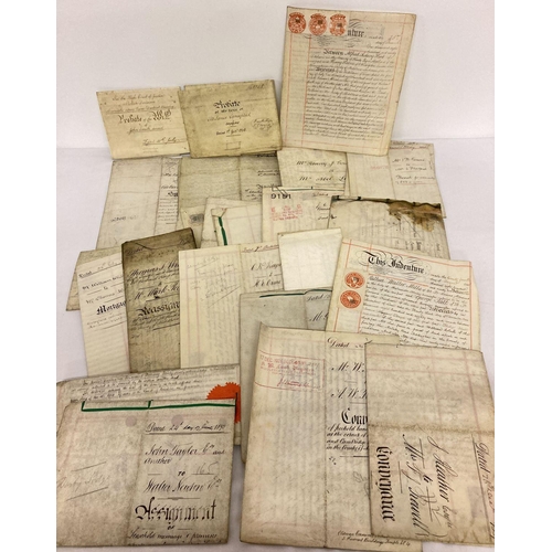 243 - 25 Victorian Indentures and other deeds to include probate, surrenders, mortgage and lease.