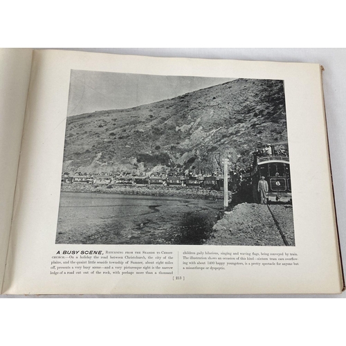 339 - Victorian pictorial book - New Zealand Scenery. Comprising 384 photographs of life and scenes in lat... 