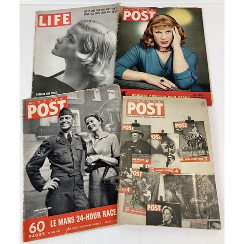 266 - 4 1950's magazines; 3 issues of Picture Post together with an issue of Life. Lot includes Picture Po... 