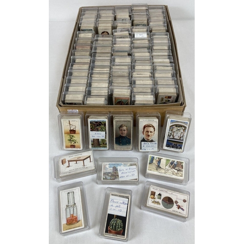 268 - Ex Dealers Stock - A box of assorted vintage Will's cigarette cards in clear plastic cases. To inclu... 