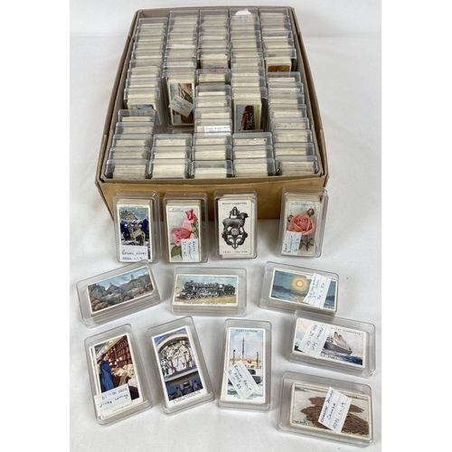 269 - Ex Dealers Stock - a box of assorted vintage Player's & Will's cigarette cards in clear plastic case... 