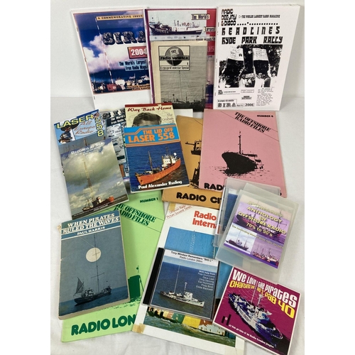 273 - A collection of Magazines books, CD's, DVD's and ephemera relating to off shore pirate radio. Lot in... 