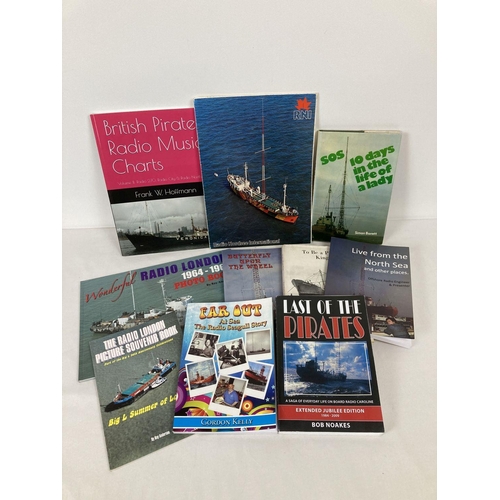 283 - A collection of 10 books relating to offshore pirate radio stations. To include: 