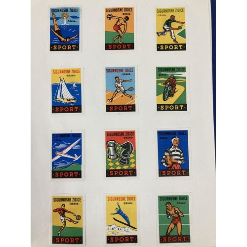 304 - Phillumeny Collection - 2 vintage folders of British and foreign matchbox labels.