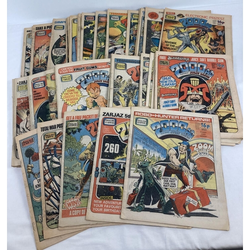 59 - A collection of 53 x 2000AD featuring Judge Dredd paper comics. From 19 Sept 1981 to 11 Dec 1982.