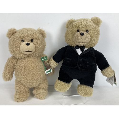 245 - 2 plush Ted toys from the movie Ted 2, by Commonwealth Toys, 2014. With original tags. Each approx. ... 