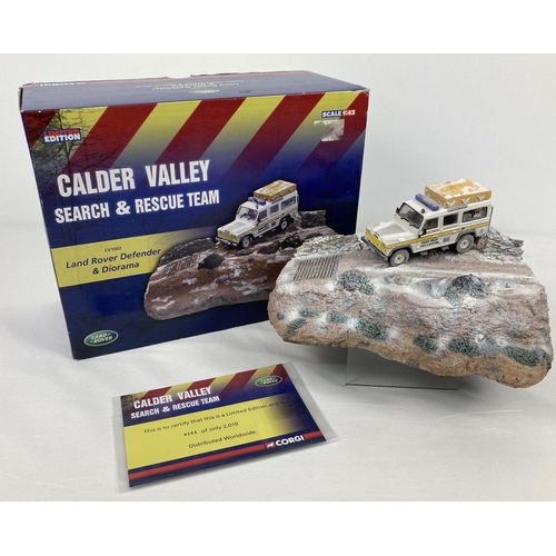 1242 - #CV1002 boxed limited edition Calder Valley Search & Rescue  Land Rover Defender & Diorama, by Corgi... 