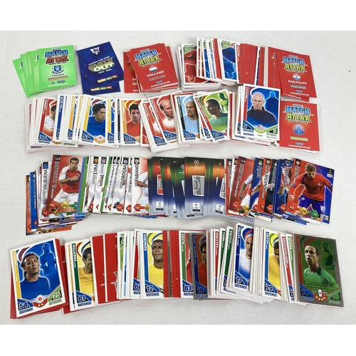 1244 - A quantity of assorted Football trading card game cards. To include: Topps Match Attax, Panini UEFA ... 