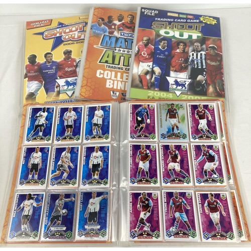 1245 - 4 card binders containing a quantity of assorted football trading cards (not complete). Comprising: ... 