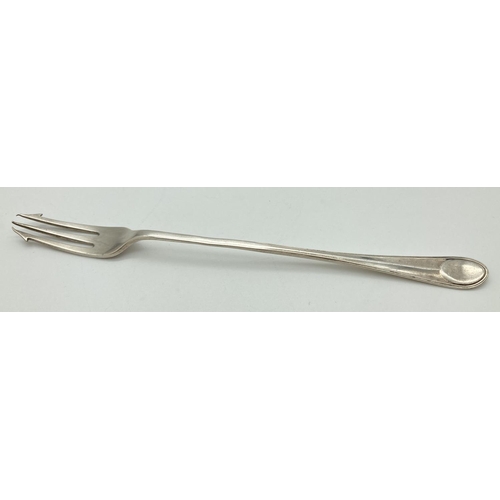 1074 - An Art Deco silver pickle fork. Hallmarked to reverse of stem for Sheffield 1925 and with Cooper Bro... 