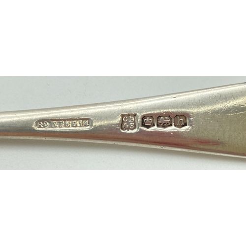 1074 - An Art Deco silver pickle fork. Hallmarked to reverse of stem for Sheffield 1925 and with Cooper Bro... 