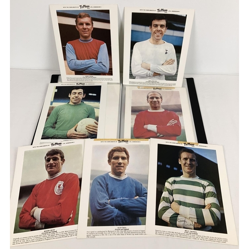 1222 - An album containing 24 Typhoo Tea Football Stars cards, from the late 1960's. Each approx. 10