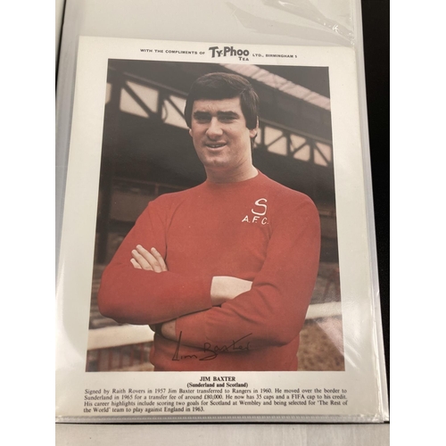 1222 - An album containing 24 Typhoo Tea Football Stars cards, from the late 1960's. Each approx. 10