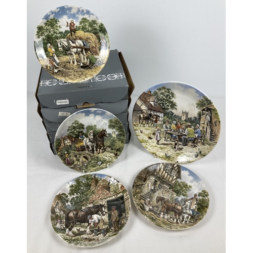 1181 - A collection of 9 boxed Wedgwood collectors plates from the Life on the Farm Collection. All boxed w... 