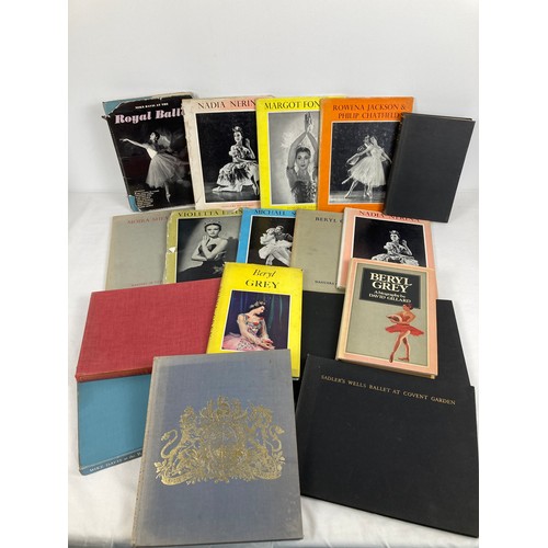 1214 - 17 books relating to ballet and dance. To include 8 books from the 