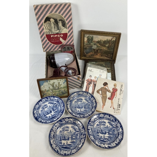 1359 - A collection of mixed vintage items. To include a boxed Pifco 