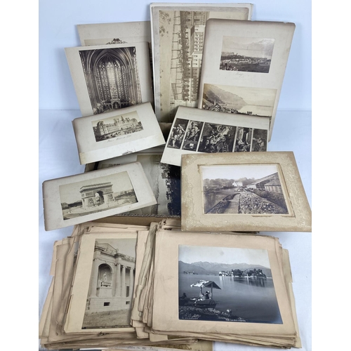 168 - A large collection of early 20th century mounted photographic prints from European countries. To inc... 