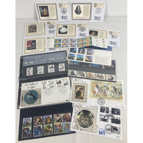 70 - A small collection of mint Royal Mail collectors stamp sets and first day covers. To include 800th A... 