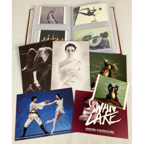 176 - A collection of vintage photographic postcards of famous ballet dancers in costume. To include Margo... 