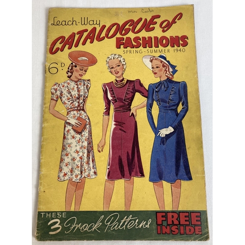 183 - A Spring-Summer 1940 copy of Leach Way Catalogue Of Fashions. Complete with pattern. Full colour cen... 