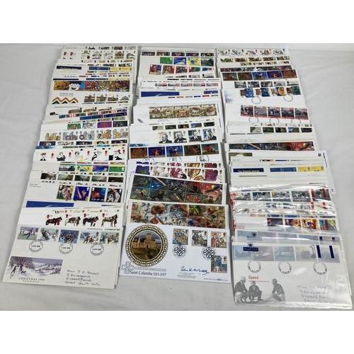 76 - A box of approx. 170 assorted first day covers from the 1990's.