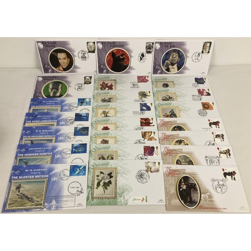 79 - 4 Benham Limited Edition first day cover sets from 1997. 2 sets of 4 - Tales & Legends and All the Q... 