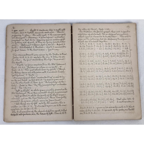 202 - A copied handwritten edition of 'The Numerals of Scripture' by E. C. P, dated 1880. Approx. 18.5 x 1... 