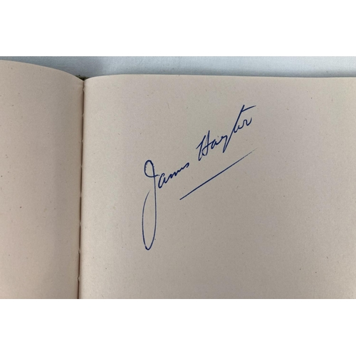 180 - A vintage autograph book containing several autographs from early actors and actresses. Autographs t... 