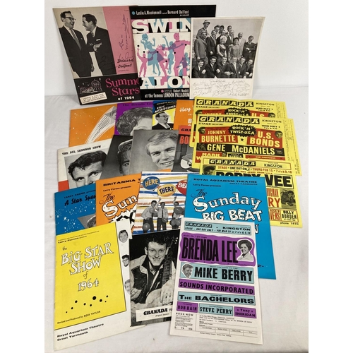 184 - A collection of 1960's advertising posters and programmes for Granada Television entertainment shows... 