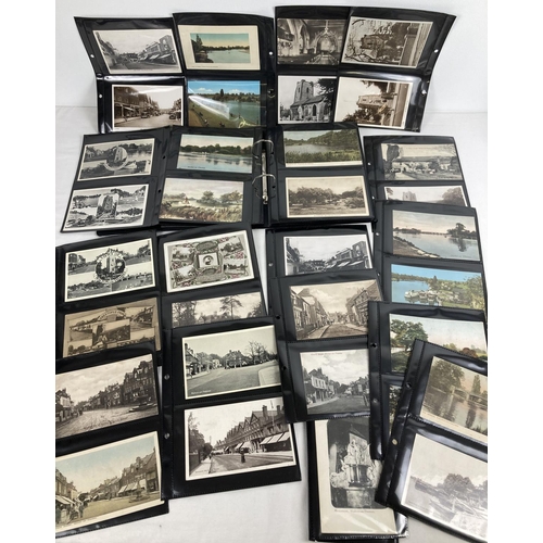 288 - Approx 125 vintage postcards to include Edwardian and humorous. Examples include street scenes, hand... 