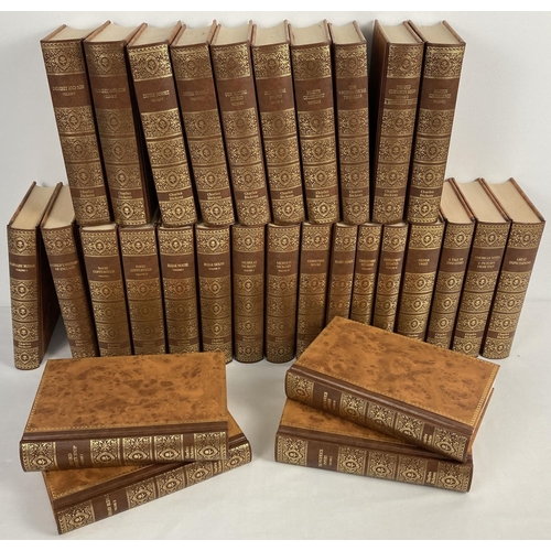 138 - A full set of 30 GE Fabbri Ltd, faux leather bound 2003 facsimile of the original Charles Dicken nov... 