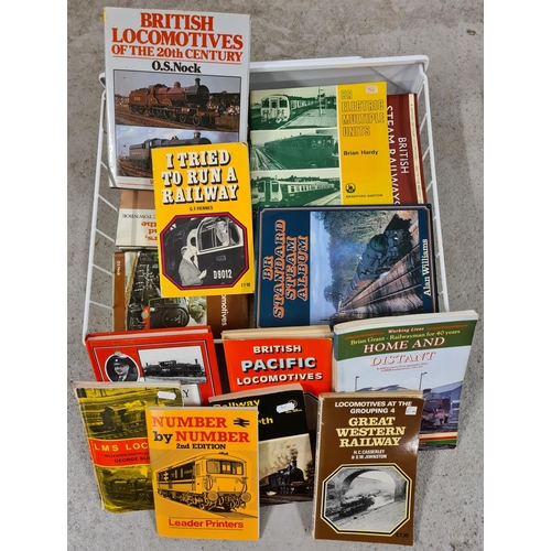 113 - A quantity of books relating to trains and railways.