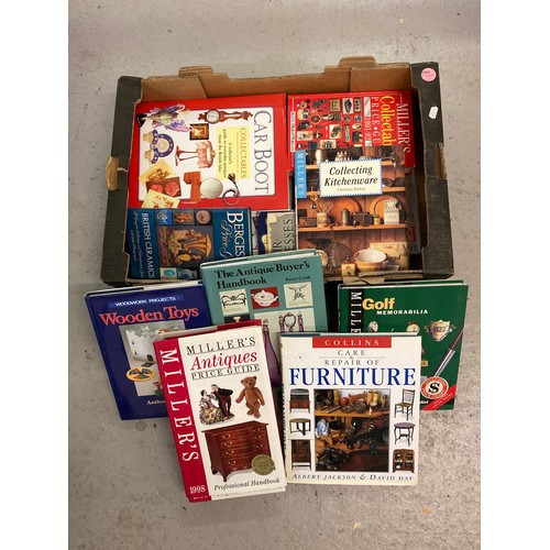 134 - A box of assorted collecting antiques price guides and reference books. To include: Miller's guides,... 