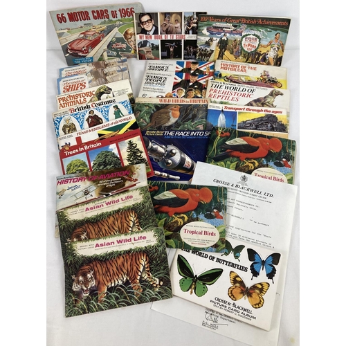 259 - A collection of 22 filled and part filled tea card and collectors card booklets. To include various ... 