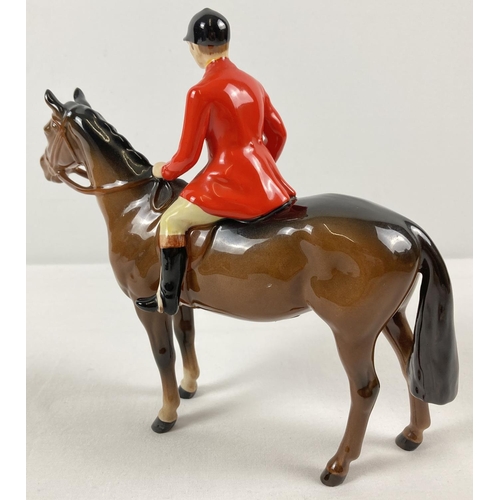 1276 - A Beswick ceramic Huntsman and horse figurine #1501, in brown gloss. Issued from 1957 - 95 and model... 