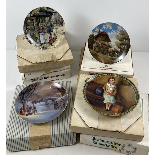 1281 - 8 assorted limited edition ceramic collectors plates, to include 2 Norman Rockwell design plates fro... 