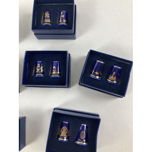 1282 - The Royal Romonov Thimble Collection - 24 boxed limited edition ceramic thimbles from Mayfair Editio... 