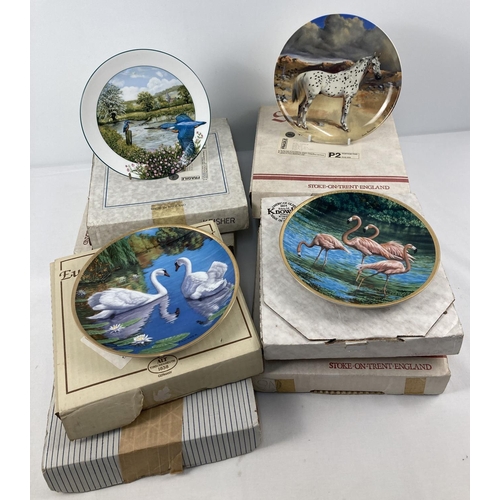 1287 - 8 boxed limited edition ceramic collectors plates, complete with CoA's. A set of 3 Spode plates from... 