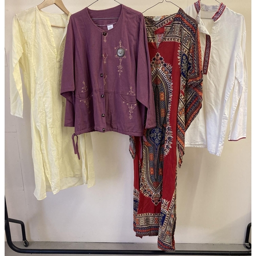 273 - 4 vintage ethnic items of clothing to include kaftans and a jacket. Lot includes example by Pong Pon... 