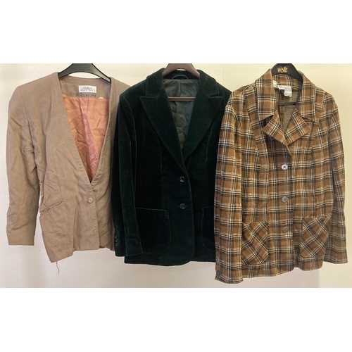 303 - 3 women's vintage jackets to include examples by Alexon & Ellen Tracy.