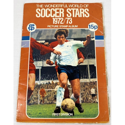 25 - An FKS 1972/3 First Division The Wonderful World of Soccer Stars picture stamp album - Complete.