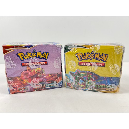 29 - 2 sealed boxes of Pokemon Sword & Shield trading cards; Battle Styles & Evolving Skies.