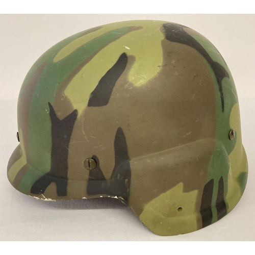 105 - US prototype Personnel Armor System Ground Troops (PASGT) helmet, believed to be made from GRP. Helm... 