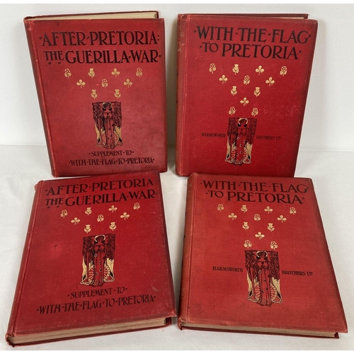 6 - 4 volume set - With the Flag to Pretoria in 2 volumes together with After Pretoria: The Guerilla War... 
