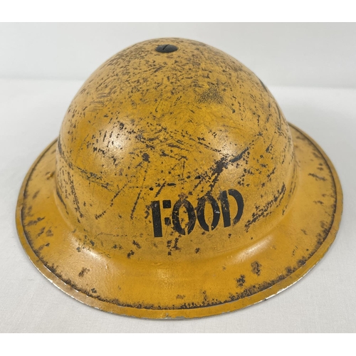 12 - A British WWII MkII Home Front steel helmet with early oval pad. Shell BMB 1941, liner JCSW 1939. Pa... 