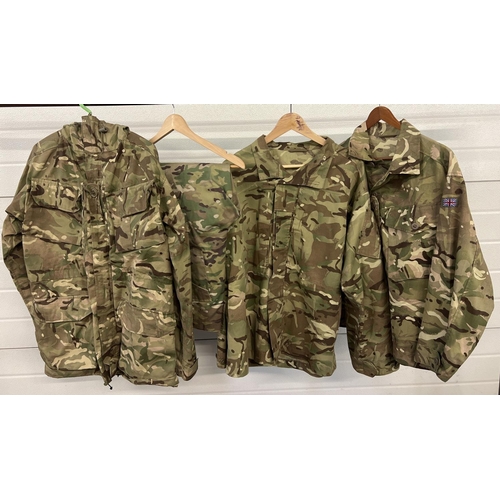 52 - 4 items of camouflage clothing. 2 combat jackets - temperate weather MTP (size 170/112) & Tropical M... 
